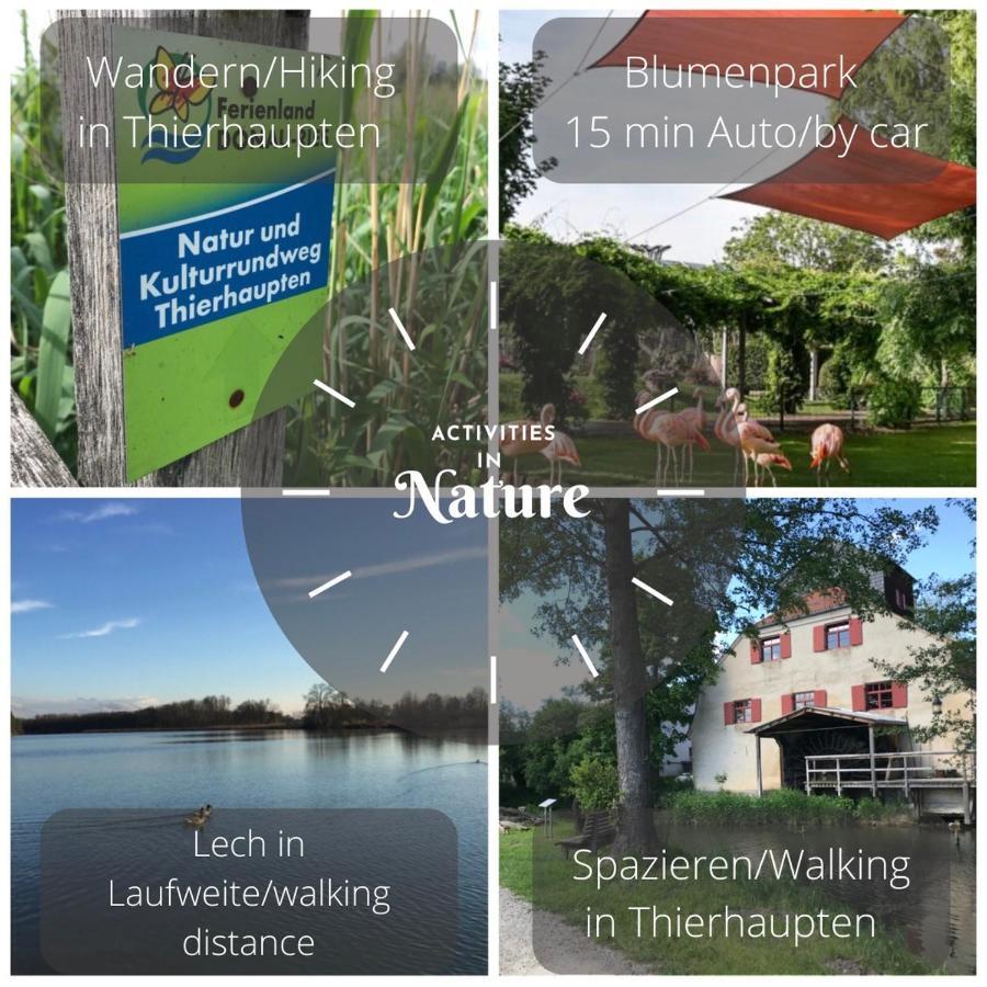 Apartmán Schones Landleben An Den Lechauen Thierhaupten Exteriér fotografie